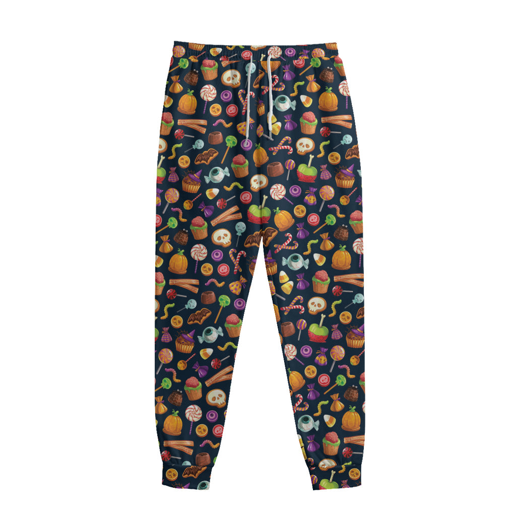 Halloween Candy Pattern Print Sweatpants