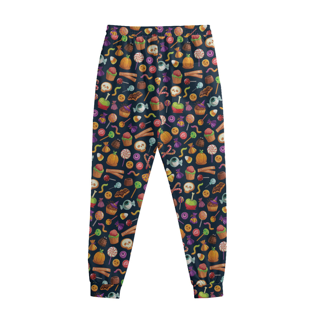 Halloween Candy Pattern Print Sweatpants