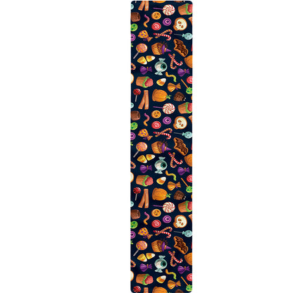 Halloween Candy Pattern Print Table Runner