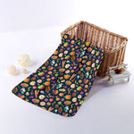 Halloween Candy Pattern Print Towel