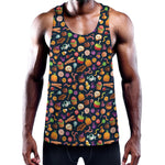 Halloween Candy Pattern Print Training Tank Top