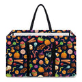 Halloween Candy Pattern Print Utility Tote Bag