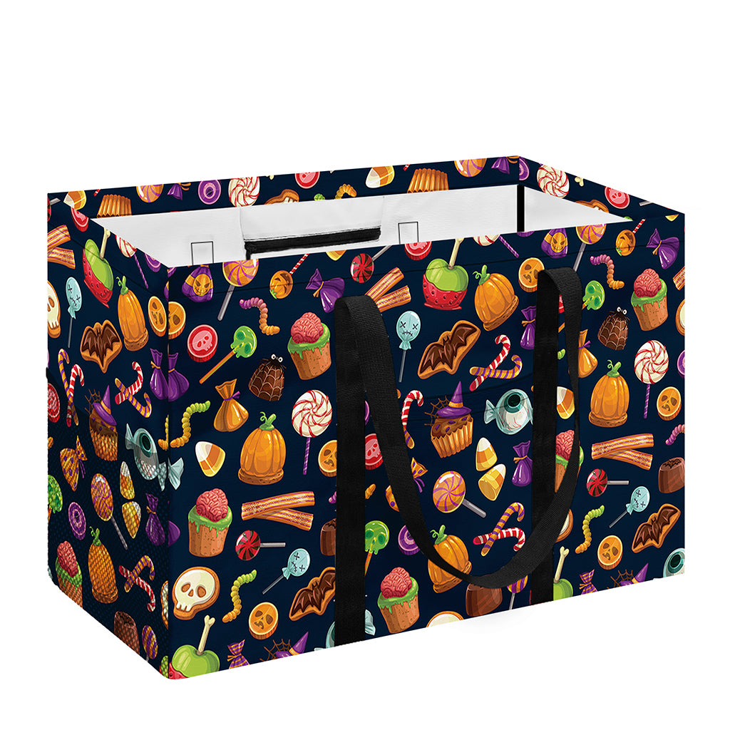 Halloween Candy Pattern Print Utility Tote Bag