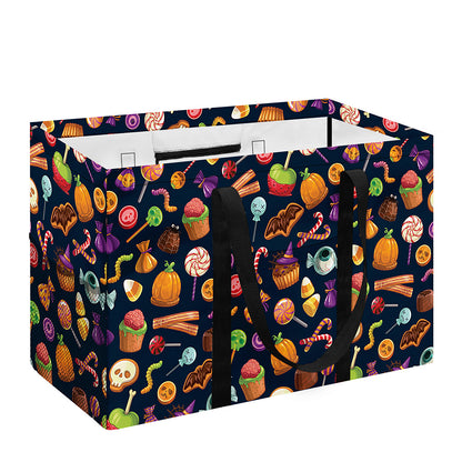Halloween Candy Pattern Print Utility Tote Bag