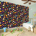 Halloween Candy Pattern Print Wall Sticker