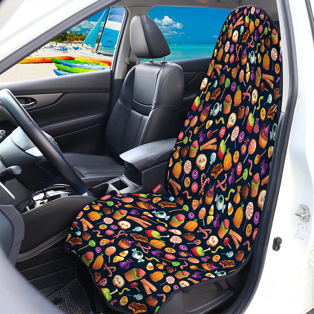 Halloween Candy Pattern Print Waterproof Car Seat Cover