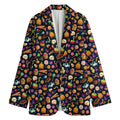 Halloween Candy Pattern Print Women's Blazer