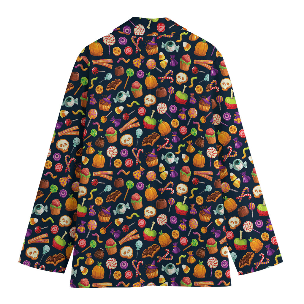 Halloween Candy Pattern Print Women's Blazer