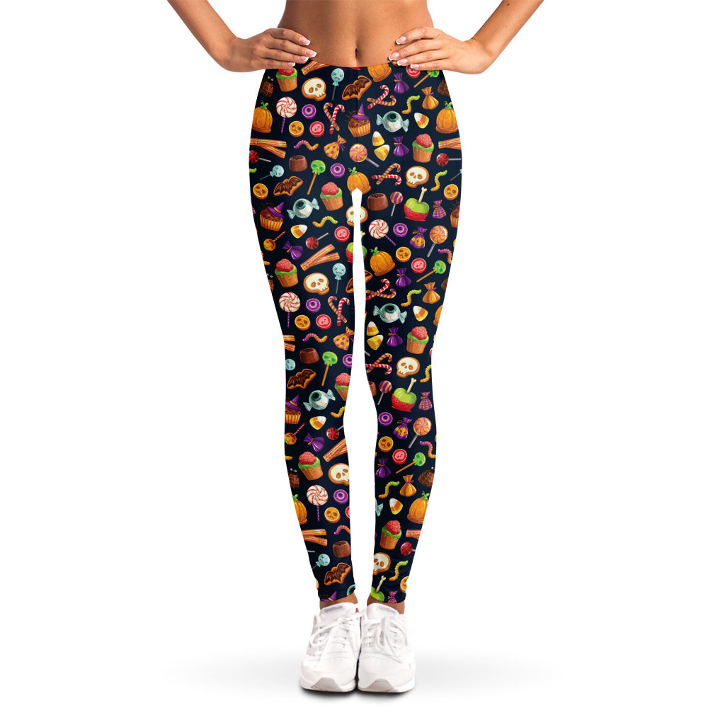 Halloween Candy Pattern Print Women's Leggings