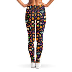 Halloween Candy Pattern Print Women's Leggings
