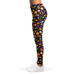 Halloween Candy Pattern Print Women's Leggings