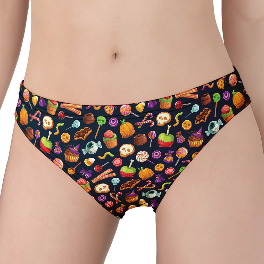 Halloween Candy Pattern Print Women's Panties