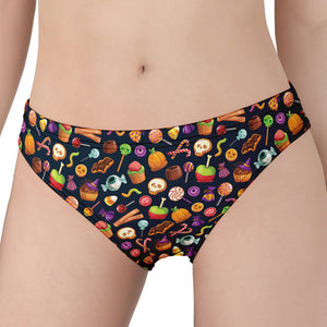 Halloween Candy Pattern Print Women's Panties