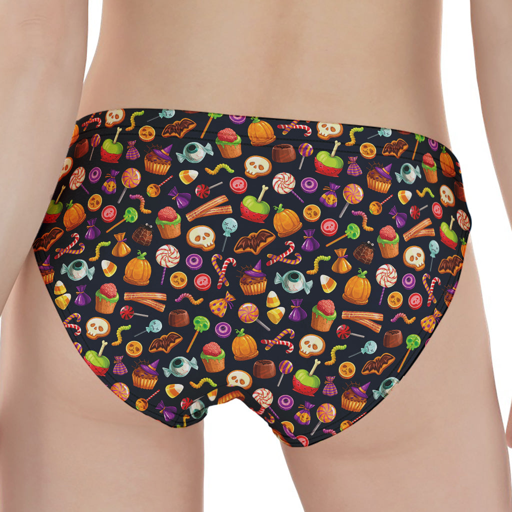 Halloween Candy Pattern Print Women's Panties