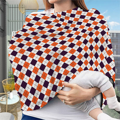 Halloween Checked Pattern Print Baby Seat Cover