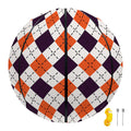 Halloween Checked Pattern Print Basketball
