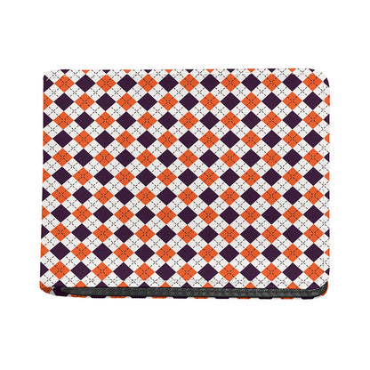 Halloween Checked Pattern Print Bifold Wallet