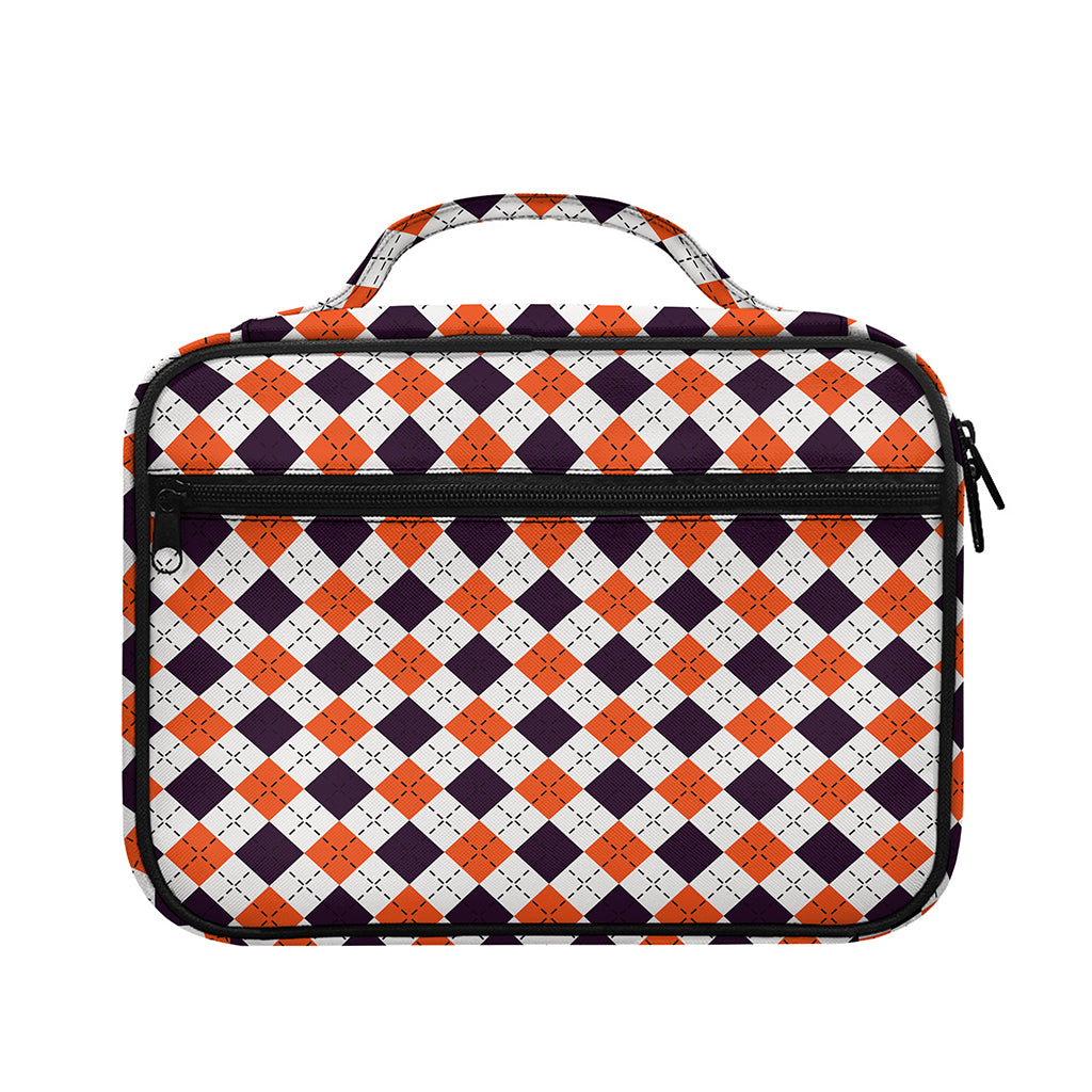 Halloween Checked Pattern Print Briefcase Bible Bag