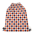 Halloween Checked Pattern Print Drawstring Bag