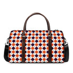 Halloween Checked Pattern Print Duffle Bag