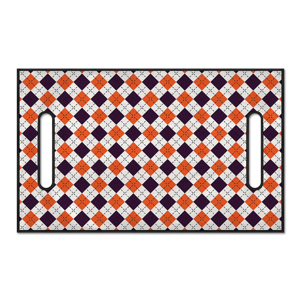 Halloween Checked Pattern Print Golf Cart Seat Cover