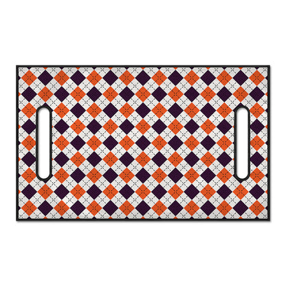 Halloween Checked Pattern Print Golf Cart Seat Cover