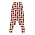 Halloween Checked Pattern Print Hammer Pants