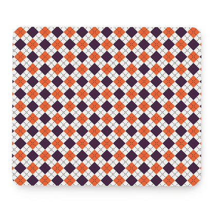 Halloween Checked Pattern Print Mouse Pad