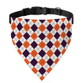 Halloween Checked Pattern Print Over The Collar Dog Bandana