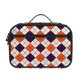 Halloween Checked Pattern Print Portable Lunch Bag