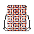 Halloween Checked Pattern Print Rectangular Crossbody Bag