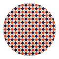 Halloween Checked Pattern Print Round Blanket