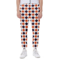 Halloween Checked Pattern Print Joggers