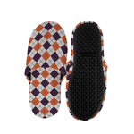 Halloween Checked Pattern Print Slippers