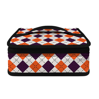 Halloween Checked Pattern Print Small Lunch Bag