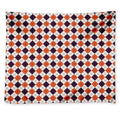 Halloween Checked Pattern Print Tapestry