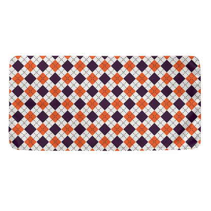 Halloween Checked Pattern Print Towel