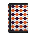 Halloween Checked Pattern Print Trifold Wallet