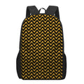 Halloween Chevron Pattern Print 17 Inch Backpack