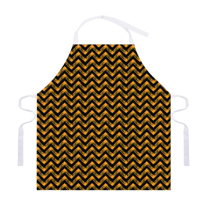 Halloween Chevron Pattern Print Adjustable Apron