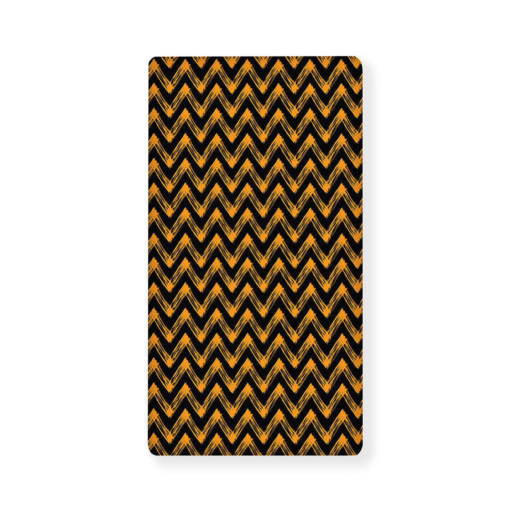 Halloween Chevron Pattern Print Baby Crib Sheet