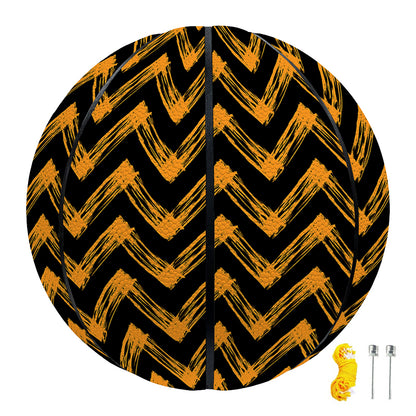Halloween Chevron Pattern Print Basketball
