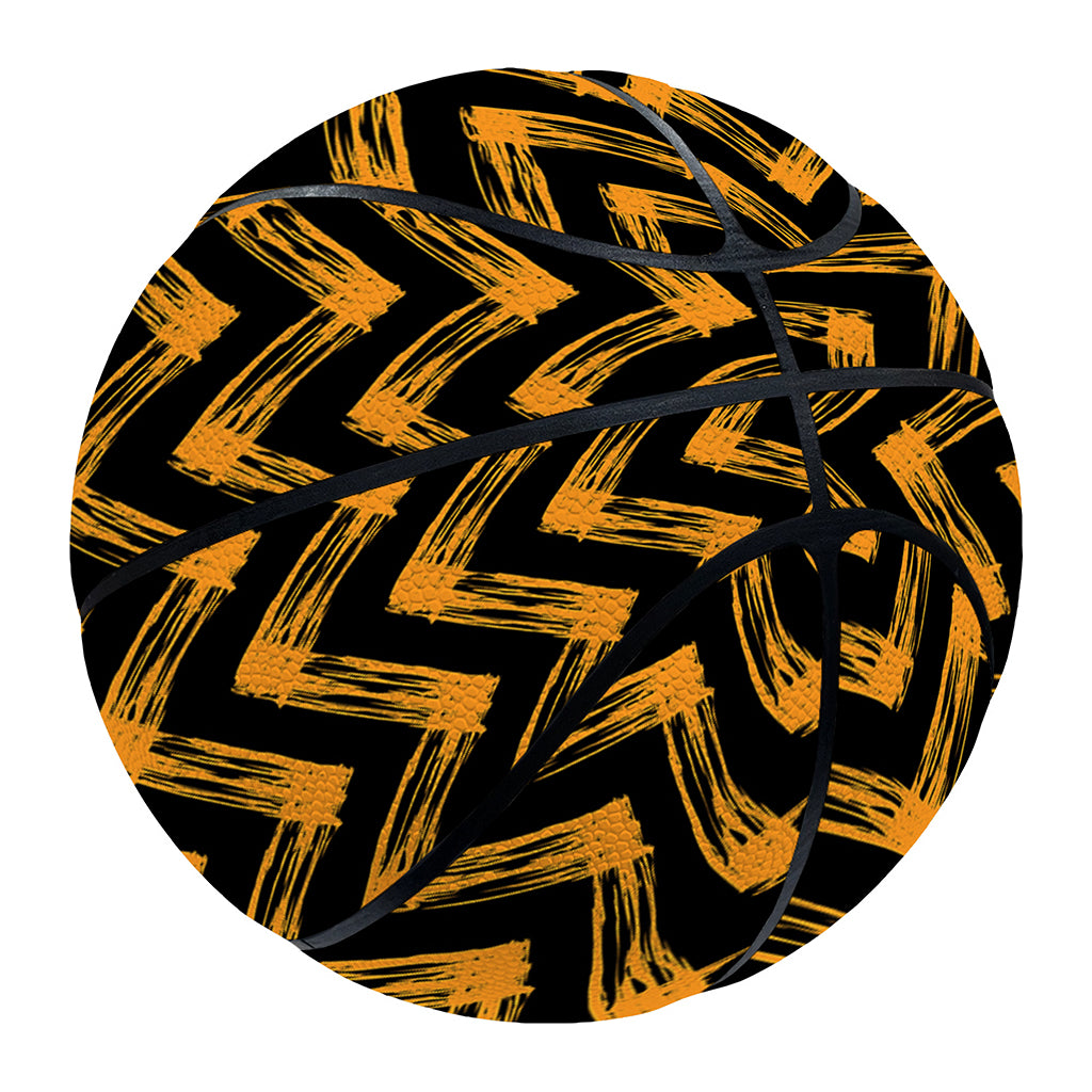 Halloween Chevron Pattern Print Basketball
