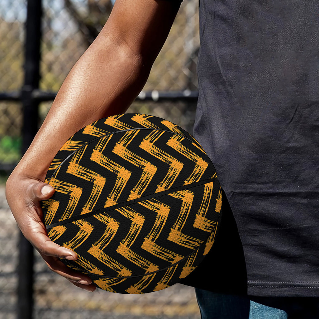 Halloween Chevron Pattern Print Basketball