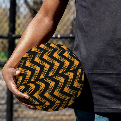 Halloween Chevron Pattern Print Basketball