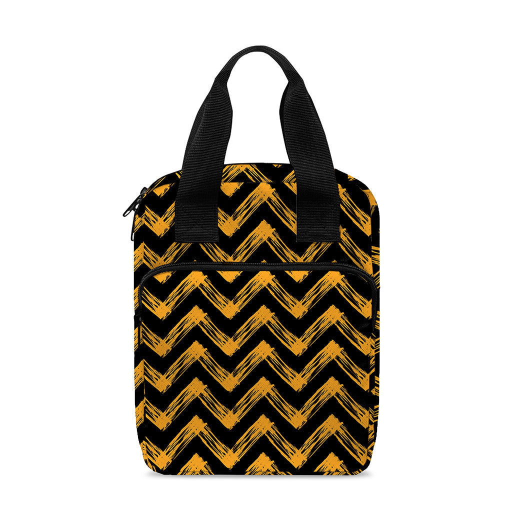 Halloween Chevron Pattern Print Bible Tote Bag