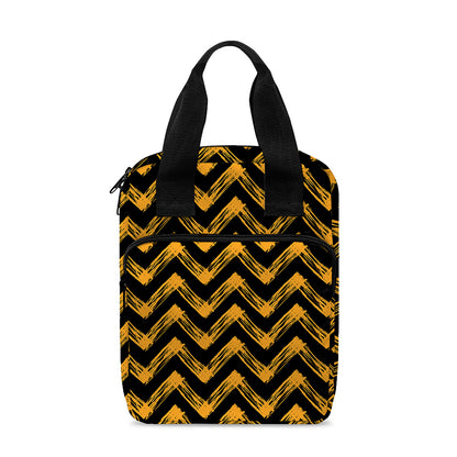Halloween Chevron Pattern Print Bible Tote Bag