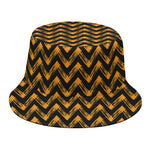 Halloween Chevron Pattern Print Bucket Hat