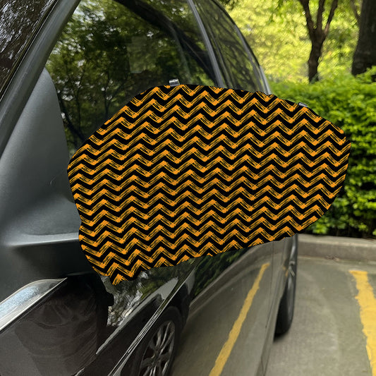 Halloween Chevron Pattern Print Car Side Mirror Covers