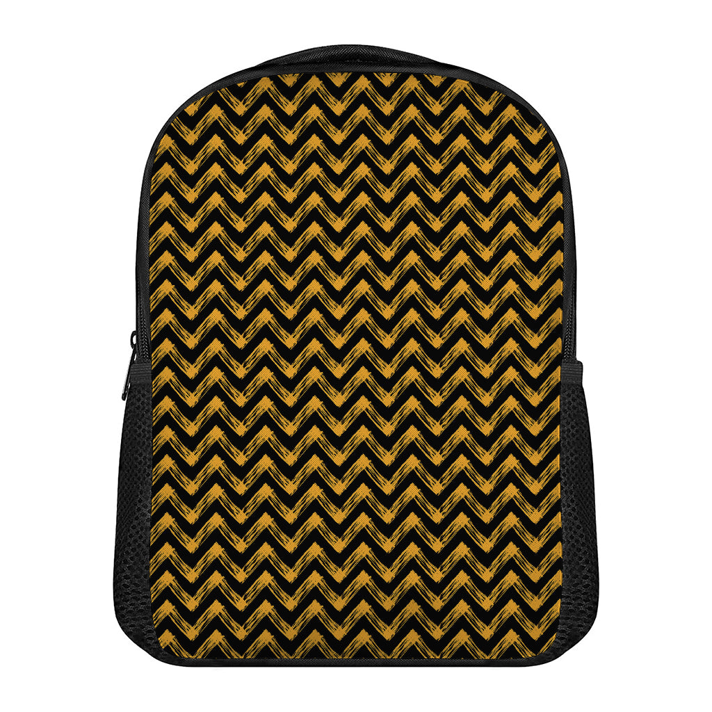 Halloween Chevron Pattern Print Casual Backpack